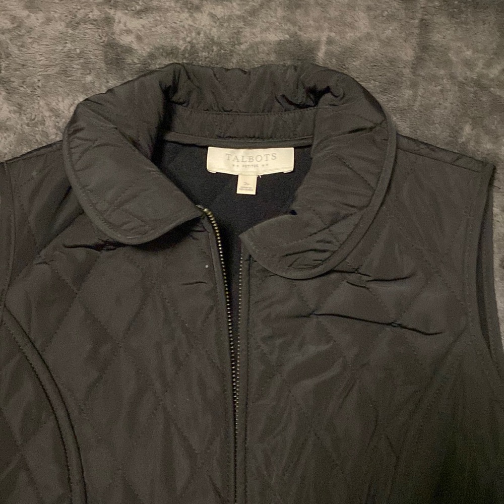 Talbots black vest